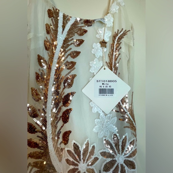 Angel Biba NWT Sequin Dress Size XS - Picture 9 of 10